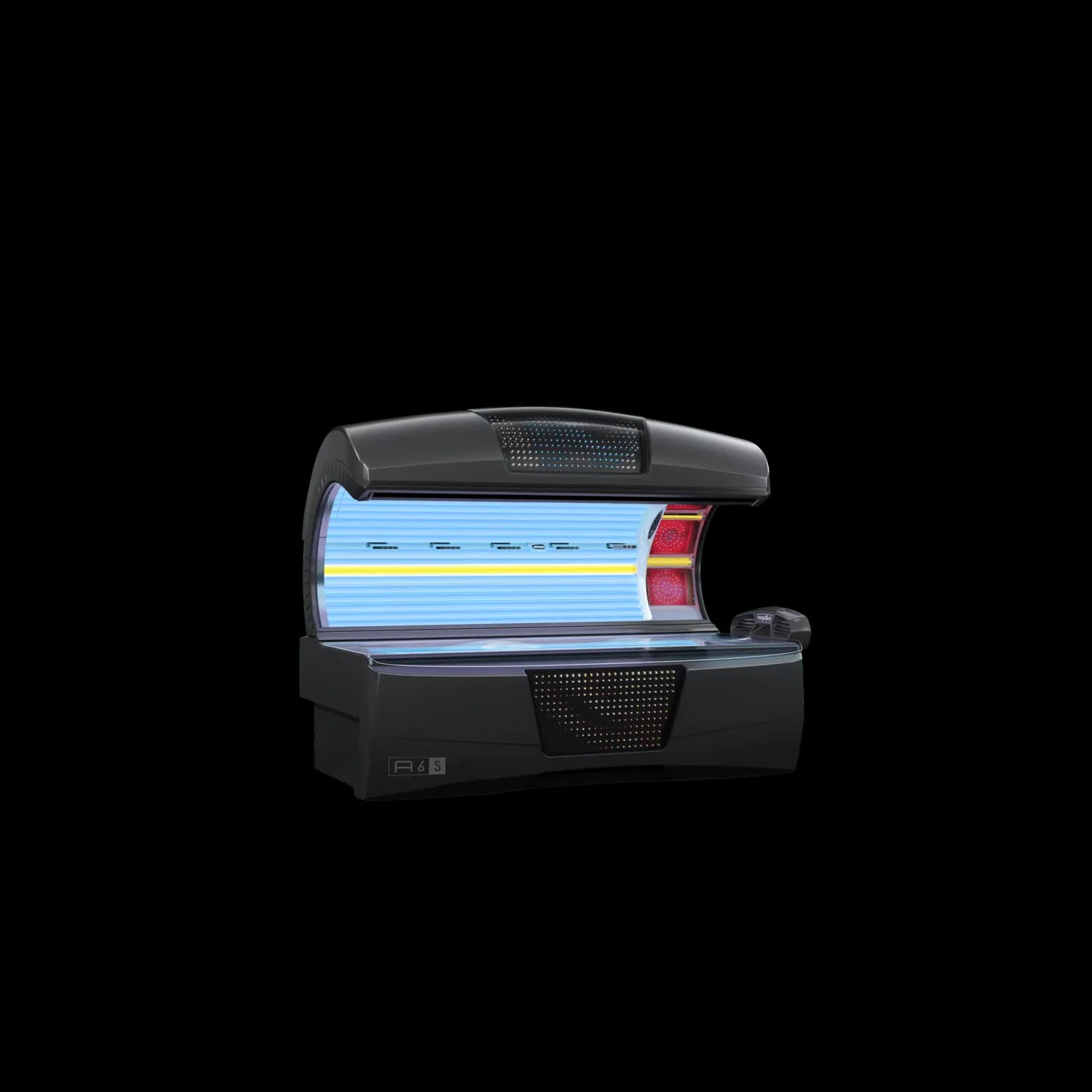 KBL Megasun A6S Beauty-Komfort-Solarium mit Exxtra-Sun-System, geöffnete Liege bei Relax Sun & Beauty