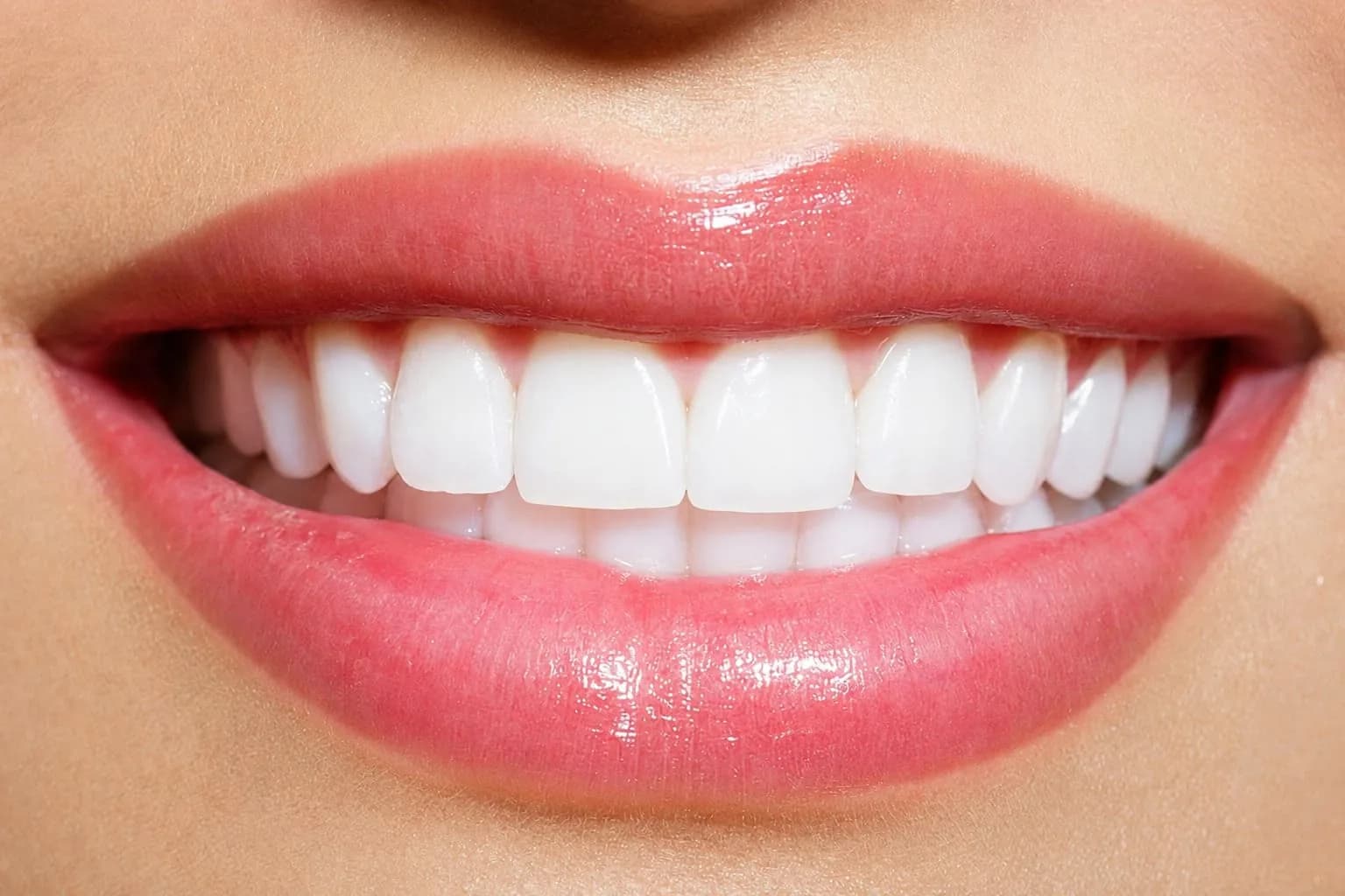 Strahlend weißes Lächeln nach der Pearl Smile Zahnaufhellung
